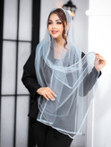 شال توری نوار دوزی جدید