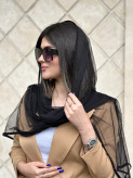 شال توری نوار دوزی جدید