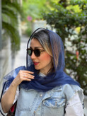 شال توری نوار دوزی جدید